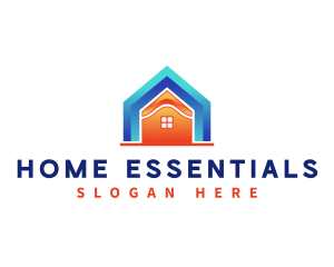 Home Roofing Construction logo design