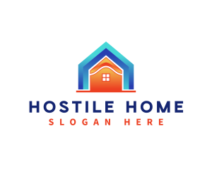 Home Roofing Construction logo design