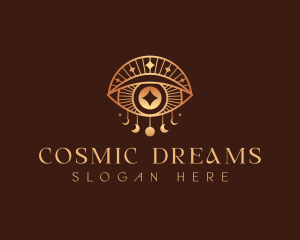 Cosmic Moon Eye logo design