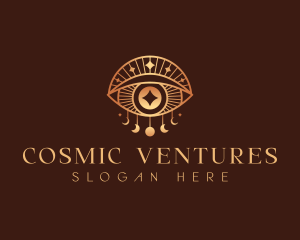 Cosmic Moon Eye logo design