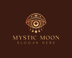 Cosmic Moon Eye logo design