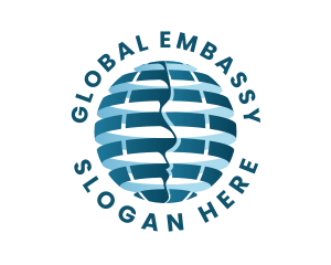 Company Global Face logo design