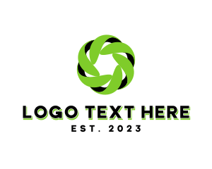 Futuristic Agency Spiral Logo