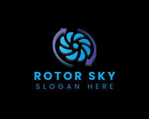 Airflow Fan Rotor logo design