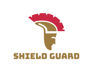 Spartan Helmet Head logo design