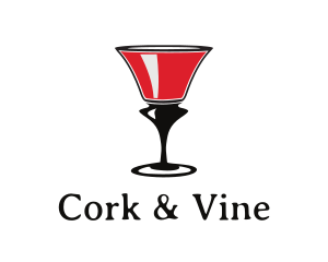 Red Wine Glass logo