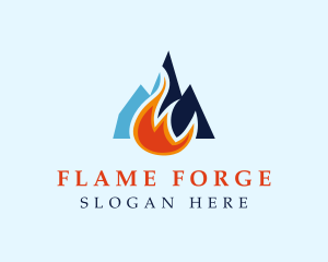 Industrial Gas Fire logo design