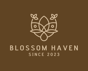 Minimalist Flower Boutique  logo design