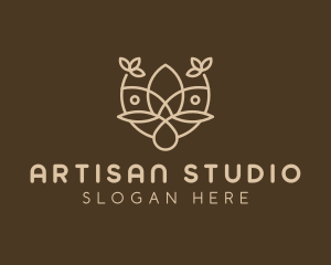 Minimalist Flower Boutique  logo design