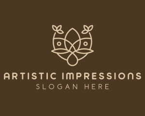 Minimalist Flower Boutique  logo design