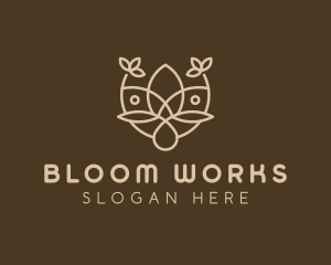 Minimalist Flower Boutique  logo design