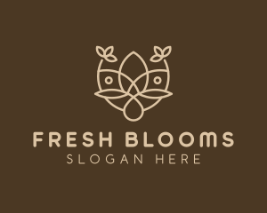 Minimalist Flower Boutique  logo design