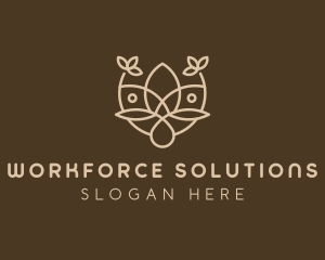 Minimalist Flower Boutique  logo design