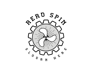 Mechanic Propeller Gear logo design