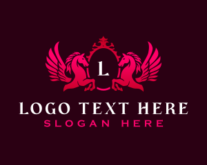 Luxury Pegasus Wings logo