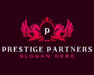 Luxury Pegasus Wings logo