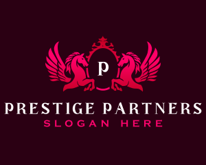 Luxury Pegasus Wings logo design