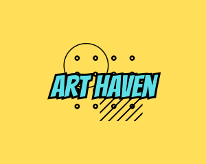 Playful Pop Art Comics logo design