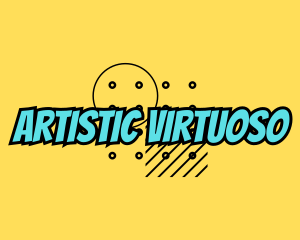 Playful Pop Art Comics logo design