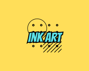 Playful Pop Art Comics logo design