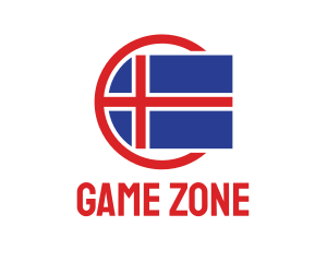 Circle Iceland Flag Logo
