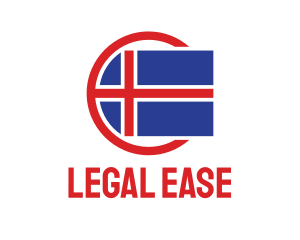 Circle Iceland Flag Logo