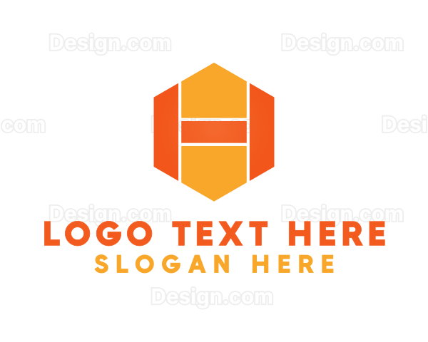 Yellow Hexagon H Logo