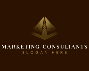 Consultant Luxury Pyramid logo design