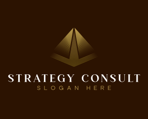 Consultant Luxury Pyramid logo design