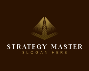 Consultant Luxury Pyramid logo design