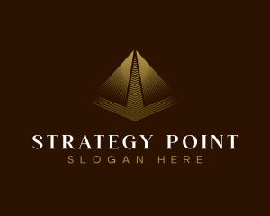 Consultant Luxury Pyramid logo design