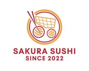 Japanese Sushi Cart logo design