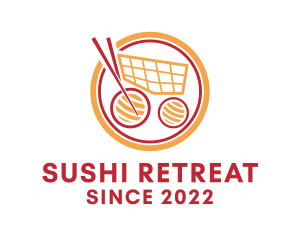 Japanese Sushi Cart logo design