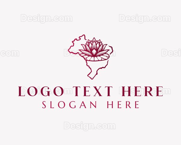 Brazil Water Lily Bloom Logo