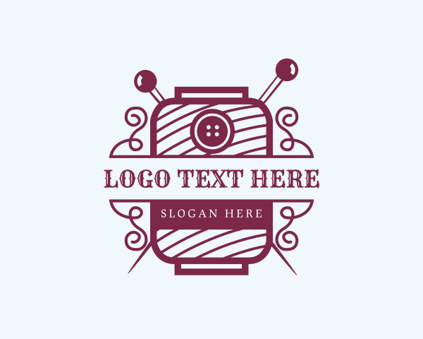 Sewing logo example 1