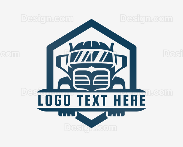 Hexagon Forwarding Truck Logo