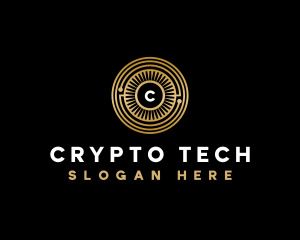 Crypto Digital Coin logo design