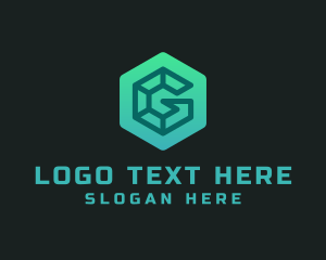 Hexagon Media Letter G logo