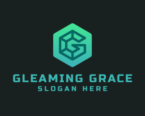 Hexagon Media Letter G logo design