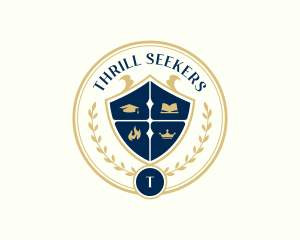 University School Academy logo design