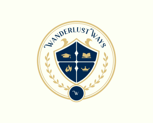 University School Academy logo design