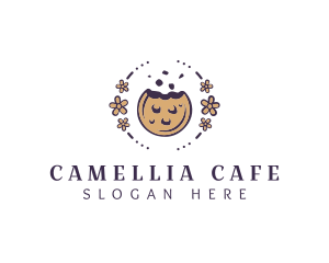 Floral Cookie Cafe logo design