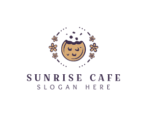 Floral Cookie Cafe logo design