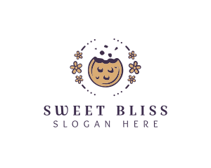 Floral Cookie Cafe logo design