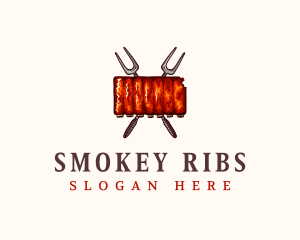 Kansas Barbecue Ribs logo design