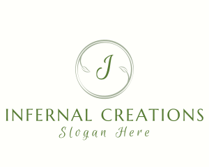 Natural Ornamental Leaf logo design