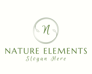 Natural Ornamental Leaf logo design