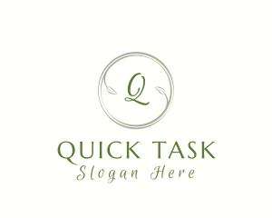 Natural Ornamental Leaf logo design