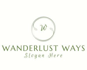 Natural Ornamental Leaf logo design