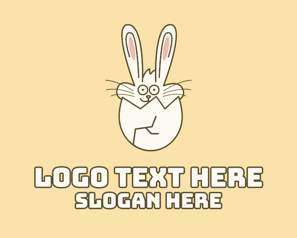 Bunny Rabbit logo example 1